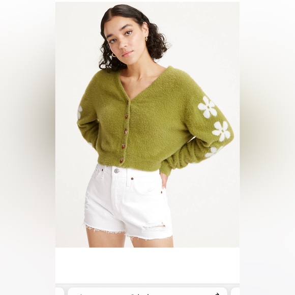 - ✨🖤LEVIS 501 shorts NWT  high rise  cut off denim shorts black size 26 WH… - Picture 3 of 5